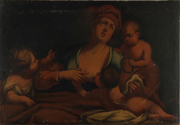 Scuola del XVII secolo Allegoria della Carit  - Asta Dipinti antichi  - Associazione Nazionale - Case d'Asta italiane