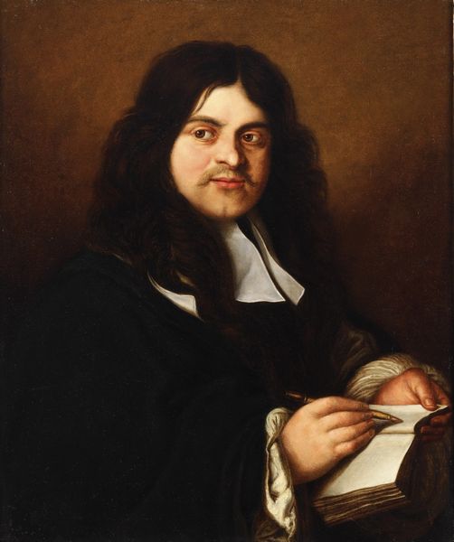 Scuola lombarda del XVII secolo Ritratto di scrittore  - Asta Dipinti antichi  - Associazione Nazionale - Case d'Asta italiane