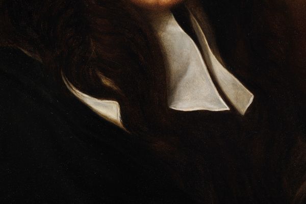 Scuola lombarda del XVII secolo Ritratto di scrittore  - Asta Dipinti antichi  - Associazione Nazionale - Case d'Asta italiane