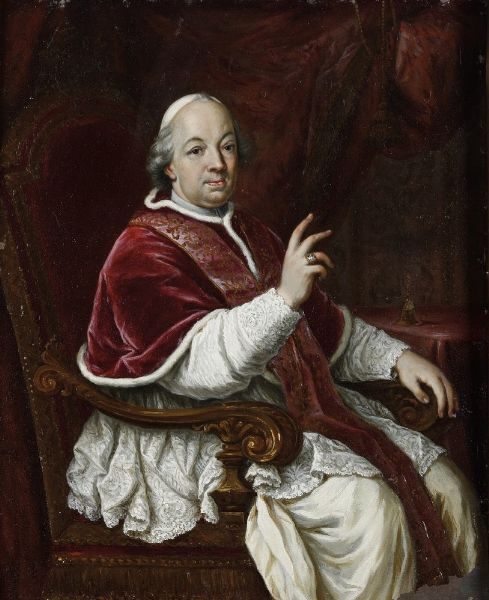 Scuola romana del XVIII secolo Ritratto di Pio VI  - Asta Dipinti antichi  - Associazione Nazionale - Case d'Asta italiane