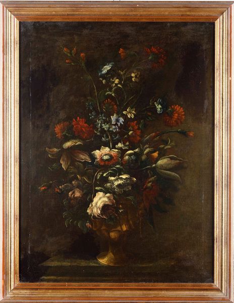 Scuola napoletana del XVIII secolo Natura morta con vaso di fiori  - Asta Dipinti antichi  - Associazione Nazionale - Case d'Asta italiane