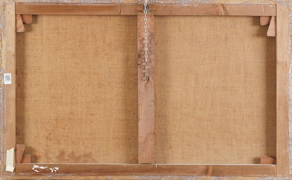 Scuola del XVIII secolo Paesaggio fluviale con figure e architetture sulla sfondo  - Asta Dipinti antichi  - Associazione Nazionale - Case d'Asta italiane