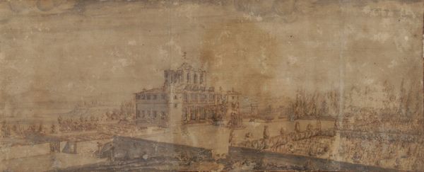 Scuola del XVII secolo Veduta di giardino  - Asta Dipinti antichi  - Associazione Nazionale - Case d'Asta italiane