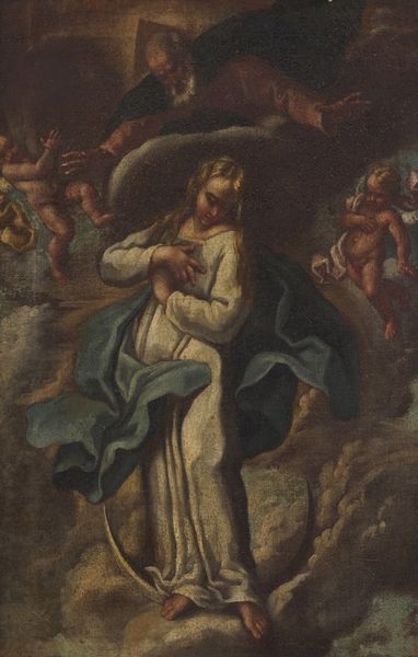 Scuola del XVIII secolo Madonna Immacolata  - Asta Dipinti antichi  - Associazione Nazionale - Case d'Asta italiane
