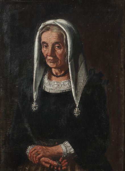 Pietro Bellotti, alla maniera di : Ritratto di anziana  - Asta Dipinti antichi  - Associazione Nazionale - Case d'Asta italiane