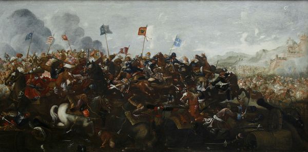 Antonio Maria Gherardini (attivo nella seconda metà del 1600), Attribuito a : Scontro di cavalleria  - Asta Dipinti antichi  - Associazione Nazionale - Case d'Asta italiane