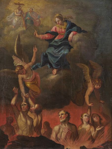 Scuola del XVIII secolo Intercessione della Vergine  - Asta Dipinti antichi  - Associazione Nazionale - Case d'Asta italiane