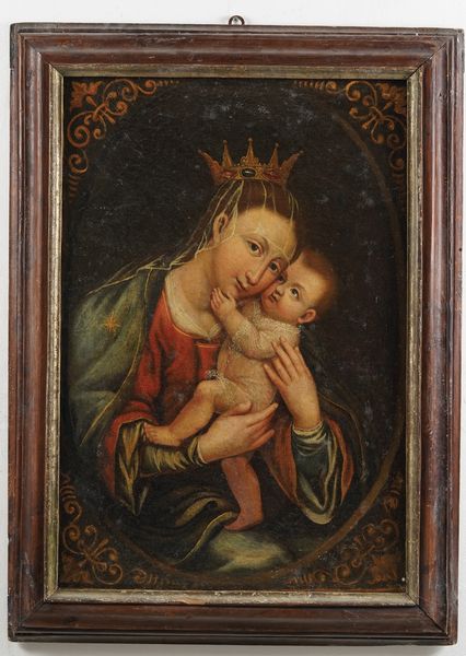 Scuola del XVIII secolo Madonna con Bambino  - Asta Dipinti antichi  - Associazione Nazionale - Case d'Asta italiane