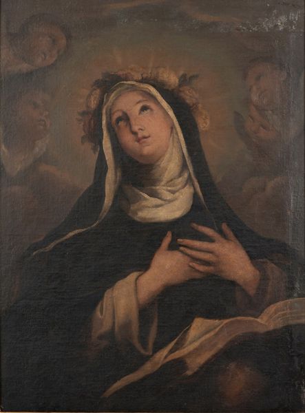 Scuola genovese del XVII secolo Santa Rosa da Lima  - Asta Dipinti antichi  - Associazione Nazionale - Case d'Asta italiane