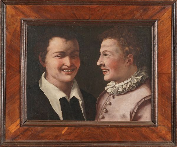 Annibale Carracci, copia da : Giovani che ridono  - Asta Dipinti antichi  - Associazione Nazionale - Case d'Asta italiane