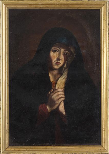 Giovan Battista Salvi detto il Sassoferrato, copia da : Vergine orante  - Asta Dipinti antichi  - Associazione Nazionale - Case d'Asta italiane