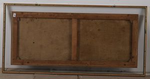 Scuola del XVIII secolo Paesaggio fluviale con architetture e figure  - Asta Dipinti antichi  - Associazione Nazionale - Case d'Asta italiane