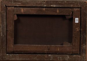 Scuola del XVIII secolo Veduta di porto con figure e velieri  - Asta Dipinti antichi  - Associazione Nazionale - Case d'Asta italiane