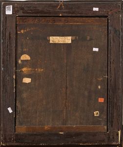 Scuola del XVII secolo Ritratto di gentiluomo con stemma  - Asta Dipinti antichi  - Associazione Nazionale - Case d'Asta italiane