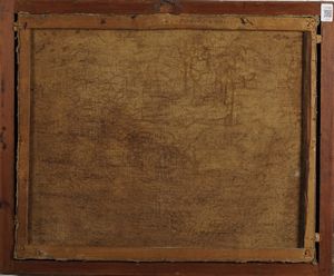 Scuola del XVIII secolo Lotta di Giacobbe con l'angelo  - Asta Dipinti antichi  - Associazione Nazionale - Case d'Asta italiane