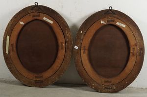 Scuola del XVIII secolo Ritratti di popolani  - Asta Dipinti antichi  - Associazione Nazionale - Case d'Asta italiane