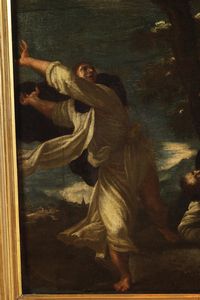 Tiziano Vecellio copia da, copia da : Martirio di san Pietro da Verona  - Asta Dipinti antichi  - Associazione Nazionale - Case d'Asta italiane