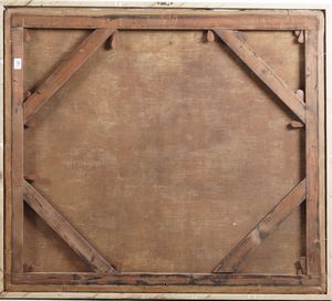 Scuola del XVIII secolo fiamminga Rinaldo e Armida  - Asta Dipinti antichi  - Associazione Nazionale - Case d'Asta italiane