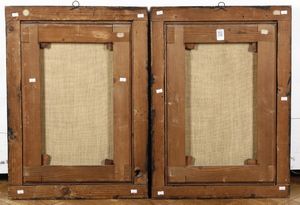 Scuola italiana del XVII secolo Due angeli  - Asta Dipinti antichi  - Associazione Nazionale - Case d'Asta italiane