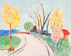 ENRICO PAULUCCI - Viale alberato al Valentino