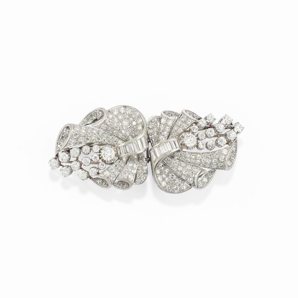 Spilla con diamanti  - Asta Gioielli Importanti - Associazione Nazionale - Case d'Asta italiane