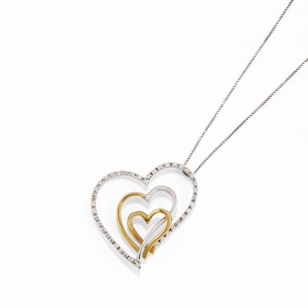 Collana con cuori  - Asta Gioielli Importanti - Associazione Nazionale - Case d'Asta italiane