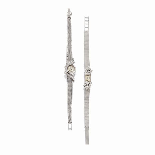 Due orologi con diamanti  - Asta Gioielli Importanti - Associazione Nazionale - Case d'Asta italiane