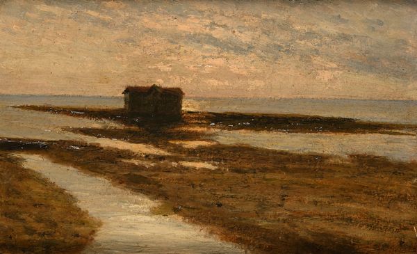 Luigi Steffani : Luigi Steffani Tramonto in laguna  - Asta Dipinti del XIX Secolo - Associazione Nazionale - Case d'Asta italiane