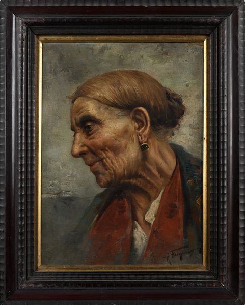 RAFFAELE FRIGERIO : Popolana in costume  - Asta Dipinti del XIX Secolo - Associazione Nazionale - Case d'Asta italiane