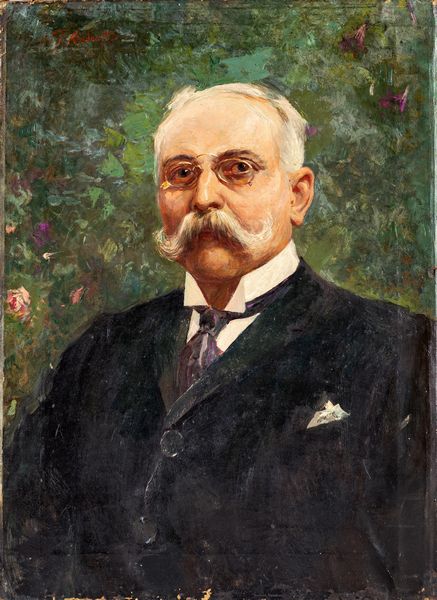 Federico Andreotti : Ritratto maschile con occhiali  - Asta Dipinti del XIX Secolo - Associazione Nazionale - Case d'Asta italiane