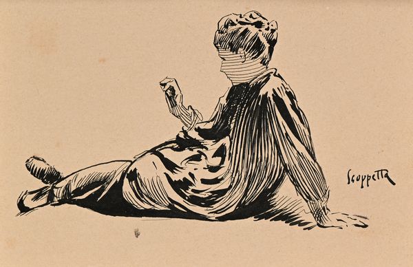 Pietro Scoppetta : Ritratto di signora  - Asta Dipinti del XIX Secolo - Associazione Nazionale - Case d'Asta italiane