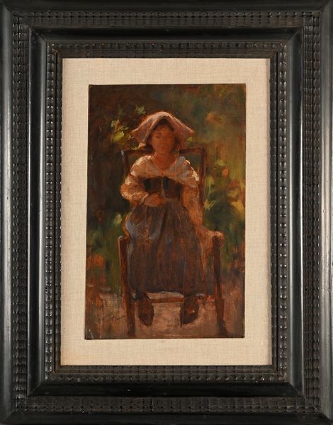 Pio Joris : Studio di figura in costume  - Asta Dipinti del XIX Secolo - Associazione Nazionale - Case d'Asta italiane