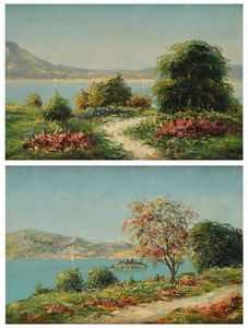 GIUSEPPE GHEDUZZI - Coppia di Paesaggi lagunari