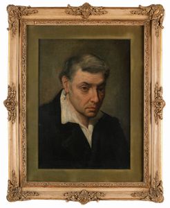 PITTORE DEL XIX SECOLO : Ritratto di uomo  - Asta Dipinti del XIX Secolo - Associazione Nazionale - Case d'Asta italiane