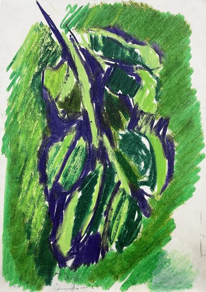 Ennio Morlotti : Tralcio (studio per litografia)  - Asta Dipinti, Disegni, Sculture e Grafica - Associazione Nazionale - Case d'Asta italiane