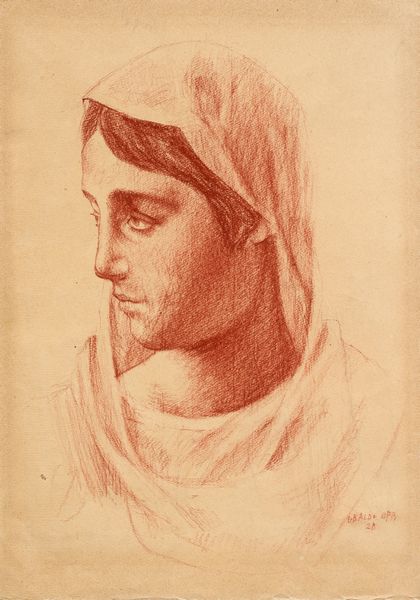 Ubaldo Oppi : Volto di donna  - Asta Dipinti, Disegni, Sculture e Grafica - Associazione Nazionale - Case d'Asta italiane