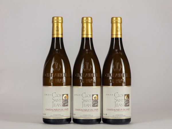 FRANCIA : Clos Saint Jean Blanc, Chtaeaneuf-du-pape (3 BT)  - Asta Vini e Distillati - Associazione Nazionale - Case d'Asta italiane