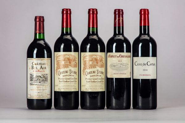 FRANCIA : SELEZIONE BORDEAUX (5 BT)  - Asta Vini e Distillati - Associazione Nazionale - Case d'Asta italiane