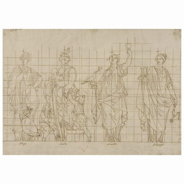 Artista italiano, sec. XVIII  - Asta WORKS ON PAPER - Associazione Nazionale - Case d'Asta italiane