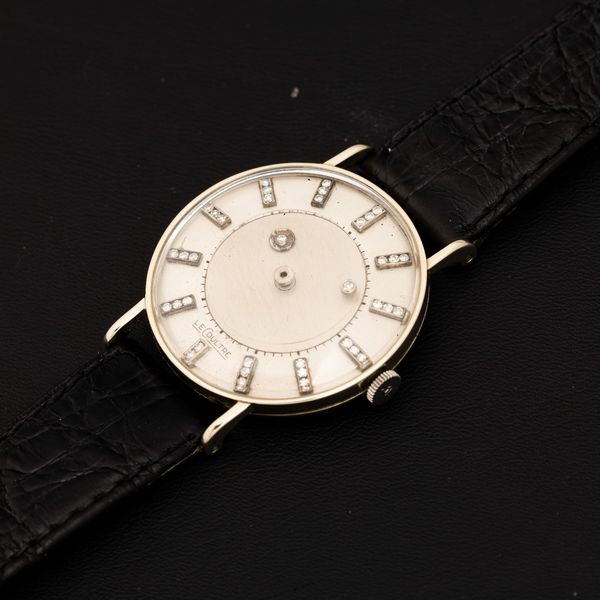 LeCoultre : Misterioso in oro bianco 18k, carica manuale quadrante Argentè con brillanti, 33 mm  - Asta Orologi da Polso - Associazione Nazionale - Case d'Asta italiane