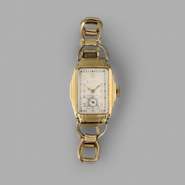 Bulova : Bulova Lady in oro giallo 18k, 25,5x37,5 mm  - Asta Orologi da Polso - Associazione Nazionale - Case d'Asta italiane