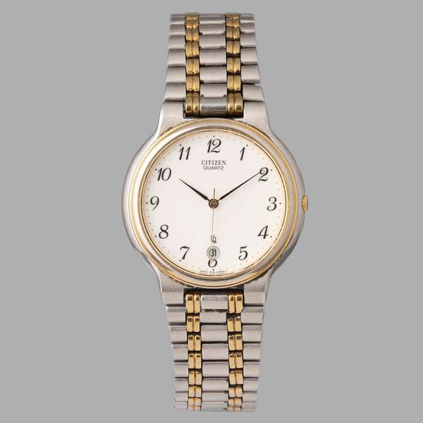 CITIZEN : Citizen Lady al quarzo con datario ref 6110-605378, in acciaio, 32 mm  - Asta Orologi da Polso - Associazione Nazionale - Case d'Asta italiane