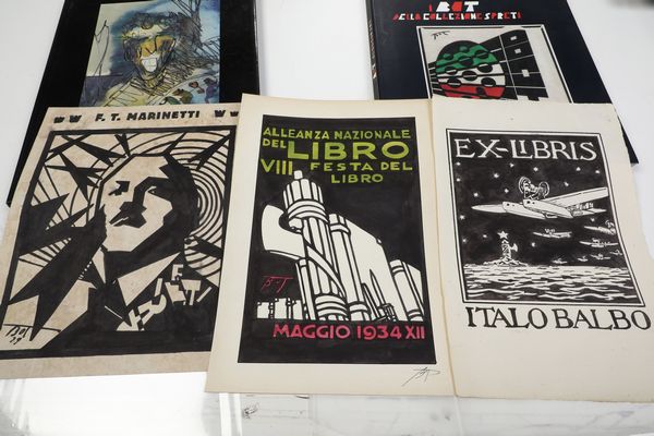 Osvaldo Barbieri (Piacenza 1895-1958) (attribuito a o falsario dello stesso) BOT  - Asta Stampe - Associazione Nazionale - Case d'Asta italiane