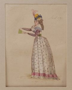 Teatro e teatro della moda Bella raccolta di quarantasei incisioni in coloritura coeva raffiguranti figurine di moda e personaggi legati al mondo del teatro.  - Asta Stampe - Associazione Nazionale - Case d'Asta italiane