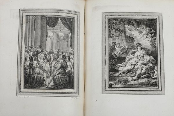 Ludovico Ariosto Roland Furieux pome hroque de l'Arioste. Traduction nouvelle, par M. D'Ussieux (tomi dall'1 al 4). A Paris, chez Brunet, 1775-1783.  - Asta Libri Antichi - Associazione Nazionale - Case d'Asta italiane
