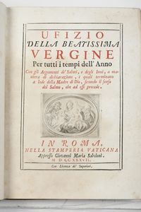 Quattro opere diverse del secolo XVIII Guarini Battista, Il pastor fido... Verona, T. Mermani, 1737-1738  - Asta Libri Antichi - Associazione Nazionale - Case d'Asta italiane