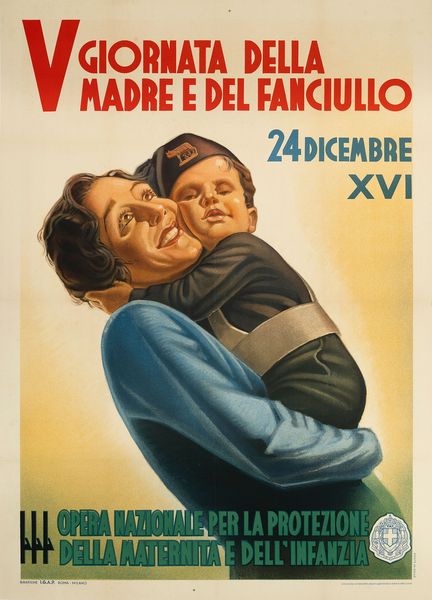 Capitani : V Giornata della Madre e Fanciullo  - Asta POP Culture e Manifesti d'Epoca - Associazione Nazionale - Case d'Asta italiane
