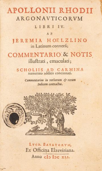 Apollonio Rodio : Argonauticorum  - Asta Libri, Autografi e Stampe - Associazione Nazionale - Case d'Asta italiane
