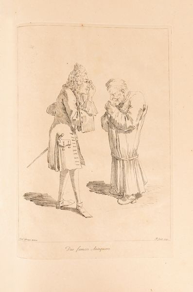 Pier Leone Ghezzi : Raccolta di XXIV caricature Disegnate dalla penna dell Celebre Cavalliere Pier Leon Ghezzi  - Asta Libri, Autografi e Stampe - Associazione Nazionale - Case d'Asta italiane