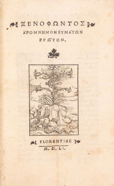 Senofonte  - Asta Libri, Autografi e Stampe - Associazione Nazionale - Case d'Asta italiane